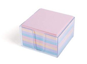 Mintra Office Memo Pads (1pk, Memo Cube - Pastel)