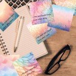 9 Pieces Dreamy Pastel Gradient Sticky Notes Self-Adhesive Dreamy Pastel Gradient Design Note Pads Dreamy Pastel Gradient Sticky Memo Notes for School Office Home Supplies Students Teachers Gift