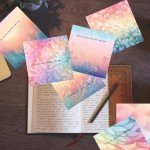 9 Pieces Dreamy Pastel Gradient Sticky Notes Self-Adhesive Dreamy Pastel Gradient Design Note Pads Dreamy Pastel Gradient Sticky Memo Notes for School Office Home Supplies Students Teachers Gift