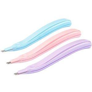 ZZTX 3 PCS Professional Magnetic Staple Remover Puller Rubberized Staples Remover Staple Removal Tool for School Office Home(Blue, Pink, Purple)