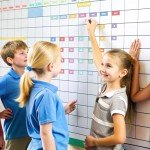 JarThenaAMCS 50Pcs Pastel Magnetic Fridge Calendar Months Days of The Week Number Magnets Date Indicators for Home Office Classroom Whiteboard Refrigerator Supplies