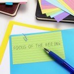 Tamaki Colored Index Cards 3 X 5, Flash Cards Ruled Note Cards for School, 200 Count, Home and Office Flash Cards for studying