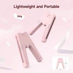 JINGDU Switch Joy-Con Charging Grip Compatible with Nintendo Switch & OLED Model, Play While Charging, Portable V-Shaped Switch Joy-Con Controller Charger with Indicators, Pink