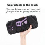 GeekShare Protective Case for Switch OLED Model Plush Rabbit Protective Shell for Switch OLED Console and Joy-Con Only - Hard & Anti-Scratch - Dark Plush Bunny