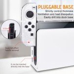 DLseego Protective Glitter Case Compatible with Switch OLED Console Updated Version, Glitter Bling Soft TPU Cover with Shock-Absorption and Anti-Scratch Design-Crystal Glitter