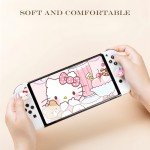 PERFECTSIGHT Cute Kitty Silicone Joycon Thumb Grip Caps, Joystick Cover Compatible with Nintendo Switch/OLED/Switch Lite,4PCS (Rabbit Dog Kitty)