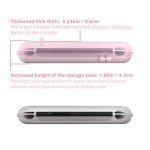 Mytrix Cute Carrying Case for Nintendo Switch OLED, Portable Hard Shell Pouch Travel Storage Bag for Switch Protective Bag with 10 Game Card Slots, with 4 in 1 Bundle Accessories Pink Cherry Blossoms