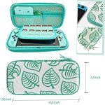 Accessories Bundle for Nintendo Switch Animal Crossing - YOOWA Accessory kit NS Animal Crossing Set with Carrying Case Protective Cover Screen Protector Game Card Holder Play Stand Thumb Grips