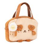 GeekShare Toast Plush Bag with A Shoulder Strap, Crossbody Tote Bag Compatible with Nintendo Switch/OLED and Other Accessories