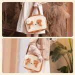 GeekShare Toast Plush Bag with A Shoulder Strap, Crossbody Tote Bag Compatible with Nintendo Switch/OLED and Other Accessories