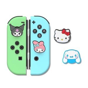 Sonix x Sanrio Silicone Thumb Grip Caps for Joy-Con | Compatible with Nintendo Switch/Switch Lite/OLED | 4 pcs - Hello Kitty & Friends
