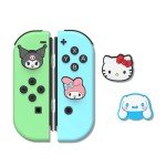 Sonix x Sanrio Silicone Thumb Grip Caps for Joy-Con | Compatible with Nintendo Switch/Switch Lite/OLED | 4 pcs - Hello Kitty & Friends