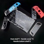 DLseego Dockable Crystal Case for Nintendo Switch, Glitter Bling Cover with Shock-Absorption and Anti-Scratch Design Protective Case - Crystal Glitter