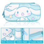 TIKOdirect Carrying Case for Nintendo Switch & OLED Mode, Cute Portable Travel Bag with 10 Game Card Slots Inner Storage Bag for Nintendo Switch Console Joy-Con & Accessories, Blue