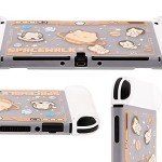 GeekShare Protective Case Slim Cover Case Compatible with Nintendo Switch OLED and Joy-Con - Shock-Absorption and Anti-Scratch - Space Cat