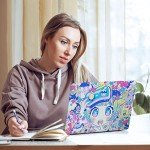 Laptop Skin Decal HP 15.6" - Kawaii Girl Laptop Cover Sticker No Cutting Required, No Bubble, Waterproof, Scratch Resistant - Including Wide Screen and Wrist Pad