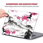 AIMSA Laptop Skin Sticker Decal, 12 13 13.3 14 15 15.4 15.6 inch Laptop Art Decal Protector Notebook Netbook PC 15.6" Universal Vinyl Cover, Mountain Sakura Ink Painting