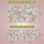 Laptop Notebook Skin Sticker Cover Decal Fits 12 13 13.3 14 15 15.4 15.6 inch Laptop Protector Notebook PC | Easy to Apply, Remove and Change Styles (Little Flowers)