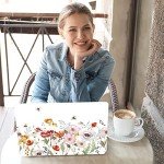 RICHEN Laptop Notebook Skin Sticker Cover Decal, 12 13 13.3 14 15 15.4 15.6 inch Laptop Vinyl Skin Sticker Cover Art Protector Notebook PC (Flowers and Bees)