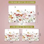 RICHEN Laptop Notebook Skin Sticker Cover Decal, 12 13 13.3 14 15 15.4 15.6 inch Laptop Vinyl Skin Sticker Cover Art Protector Notebook PC (Flowers and Bees)