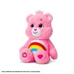 Care Bears 14" Cheer Bear Plushie - Medium Size - Pink Plushie for Ages 4+ – Perfect Stuffed Animal Holiday, Birthday Gift, Super Soft and Cuddly – Good For Girls and Boys, Employees, Collectors
