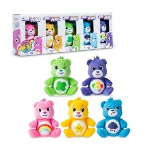 Micro Teenies - Care Bears 3" Micro Plush 5-Pack Treasure Box - Cheer, Laugh A-Lot, Good Luck, Grumpy and Harmony Bear