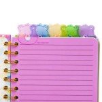 Silver Buffalo Care Bears Spiral Tabbed Notebook Featuring Grumpy Bear, Share Bear, Tenderheart Bear, Cheer Bear, Bedtime Bear, and Good Luck Bear, 8” x 5”