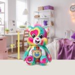Care Bears 9" Glitter Good Vibes Bear - Tie-Dye Multicolored, Made from Recycled Materials! – Good for Girls and Boys, Collectors, Ages 4+