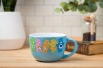 Silver Buffalo Care Bears Ceramic Soup Mug Featuring Good Luck Bear, Cheer Bear, Friend Bear, Funshine Bear, and Grumpy Bear, 24 Ounces