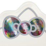 Hello Kitty Character Head Sushi Plate With Bow Sauce Tray & Pink Chopsticks