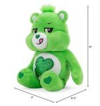 Care Bears 9" Bean Plush (Glitter Belly) - Good Luck Bear - Soft Huggable Material!