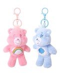 SALLY ROSE Care Bears Plush Keychain Set of 2, Cheer Bear and Grumpy Bear Key Chain, Bag Charms for Backpack and Purse, Care Bear Gifts
