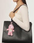 SALLY ROSE Care Bears Plush Keychain Set of 2, Cheer Bear and Grumpy Bear Key Chain, Bag Charms for Backpack and Purse, Care Bear Gifts