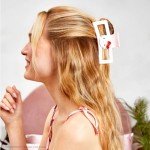 Hello Kitty x Kitsch Hair Clips for Women - Durable, Strong Hold All Day, Cute Jumbo Claw Clips for Thick Hair, Hello Kitty Stuff for Girls - 1 Pc