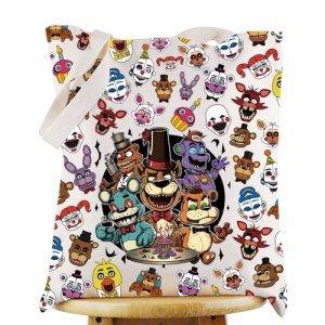 WZMPA Freddy Bear Cosmetic Bag Horror Movie Inspired Gifts Freddy Fazbear Makeup Zipper Pouch Bag For Movie Fans (Freddy Bear-T)