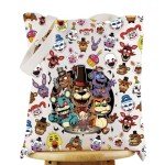 WZMPA Freddy Bear Cosmetic Bag Horror Movie Inspired Gifts Freddy Fazbear Makeup Zipper Pouch Bag For Movie Fans (Freddy Bear-T)
