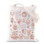 ENSIANTH Five Nights Horror Game Gift Scary Bear Inspired Tote Bag Pizza Place Characters Lover Shoulder Bag Video Gamer Gift (5 Night bag)