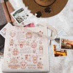 ENSIANTH Five Nights Horror Game Gift Scary Bear Inspired Tote Bag Pizza Place Characters Lover Shoulder Bag Video Gamer Gift (5 Night bag)