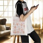 ENSIANTH Five Nights Horror Game Gift Scary Bear Inspired Tote Bag Pizza Place Characters Lover Shoulder Bag Video Gamer Gift (5 Night bag)