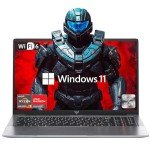 KAIGERR Gaming Laptop, Laptop Computer with AMD Ryzen 7 5000 Series (8C/16T, Up to 4.3GHz), 16GB RAM 512GB NVMe SSD Windows 11 Laptop, Radeon RX Vega 8 Graphics, WiFi 6, 53Wh Battery, Backlit KB
