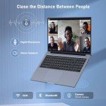 Laptop Gaming,Gaming Laptops,16GB DDR4 512GB SSD,16"FHD 1920*1080P PC,Windows 11 Pro,Full Metal Housing,N100 CUP(Up To 3.4Ghz),BT5.0, 5G Wifi, 3*USB3.2, Supports Type C Charging,5000mAh Battery,Gray