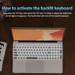 Auusda T152A 15.6" Gaming Laptop Computer - Intel N95 3.4GHz, FHD IPS Display, Backlit Keyboard & Fingerprint Reader, 8000mAh Battery, USB 3.0/Mini HDMI/MicroSD, Win11 Pro, Silver, 16GB RAM, 1TB NVMe