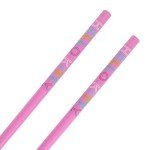 Hello Kitty Character Head Sushi Plate With Bow Sauce Tray & Pink Chopsticks