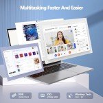 Laptop Gaming,Gaming Laptops,16GB DDR4 512GB SSD,16"FHD 1920*1080P PC,Windows 11 Pro,Full Metal Housing,N100 CUP(Up To 3.4Ghz),BT5.0, 5G Wifi, 3*USB3.2, Supports Type C Charging,5000mAh Battery,Gray