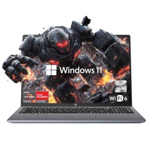 2025 Gaming Laptop, Laptop with AMD Ryzen 7 5700U (8C/16T, Up to 4.3GHz), 16GB RAM 512GB NVMe SSD Laptop Computer, Radeon RX Vega 8 Graphics, 16.1-inch FHD Display, WiFi 6, 53Wh Battery, Backlit KB