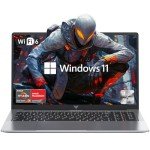 2025 Gaming Laptop, Laptop with AMD Ryzen 7 5700U (8C/16T, Up to 4.3GHz), 16GB RAM 512GB NVMe SSD Laptop Computer, Radeon RX Vega 8 Graphics, 16.1-inch FHD Display, WiFi 6, 53Wh Battery, Backlit KB