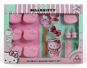 Handstand Kitchen Hello Kitty Ultimate Baking Party Set with Cupcake Mold, Cookie Cutters and More