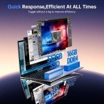 ACEMAGIC 2025 Laptop,17.3-Inch FHD Display Laptop Computer with Quad Core-12th Alder Lake N97(Up to 3.6GHz), 16GB RAM DDR4 512GB ROM Laptop Computer, 6000Mah Battery,Silver