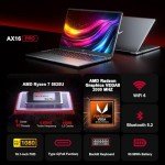 KAIGERR Gaming Laptop AMD Ryzen 7 5825U 15.6-inch IPS Laptop Computer 16GB DDR4 (2 * 8GB, Dual Channel) 512GB NVMe SSD Windows Laptop Backlit Keyboard WiFi 6 HDMI Type-C USB3.2 BT5.2, Gray