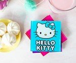 Sanrio Hello Kitty Colors Glass Coasters for Drinks, Set of 4 | Tabletop Protection for Home Kitchen, Dining Room Table